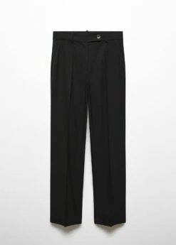 Pantalon Droit Bouton Latéral 29 Pantalon Droit Bouton Latéral -New Trendy Shop 57026727 99 B