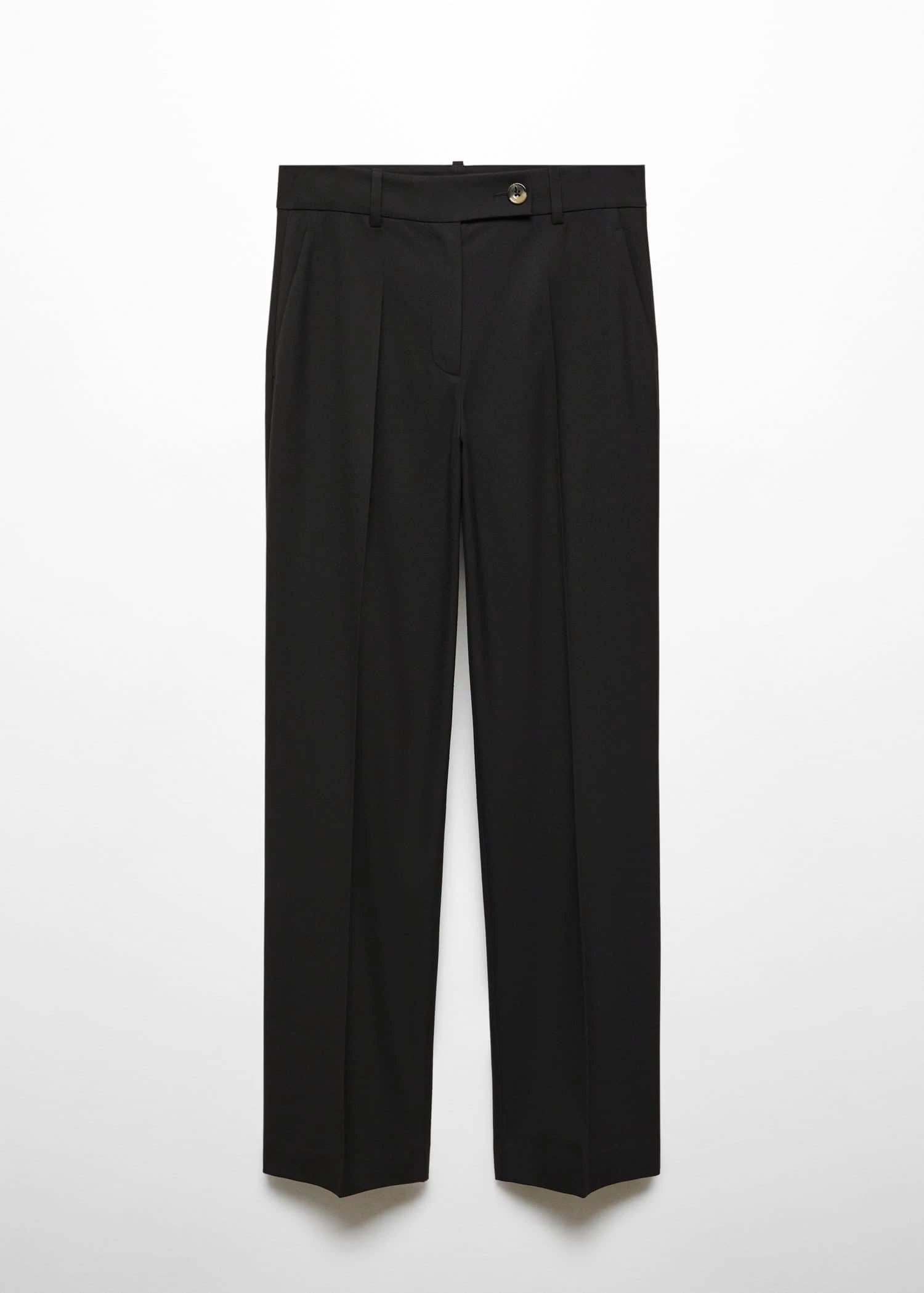 Pantalon Droit Bouton Latéral 11 Pantalon Droit Bouton Latéral – Image 11