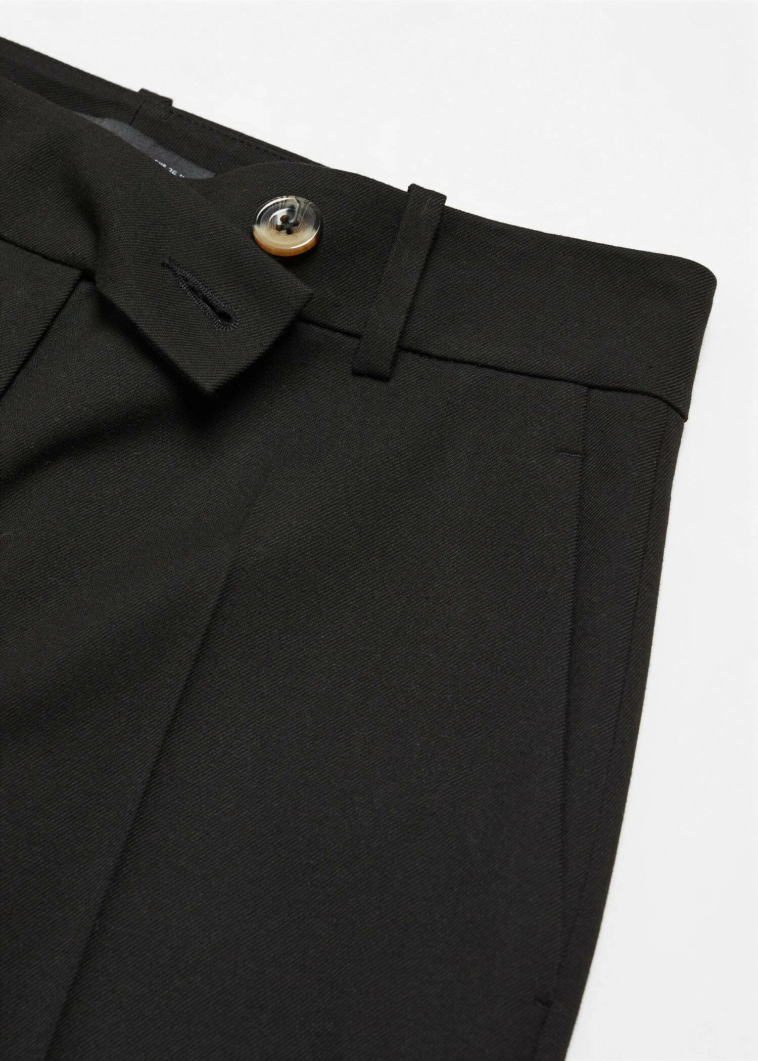 Pantalon Droit Bouton Latéral 10 Pantalon Droit Bouton Latéral – Image 10