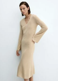 Robe Midi Maille Lurex 23 Robe Midi Maille Lurex -New Trendy Shop 57027717 OR D2