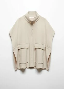 Veste Poncho Poches Rabat -New Trendy Shop 57027718 08 B