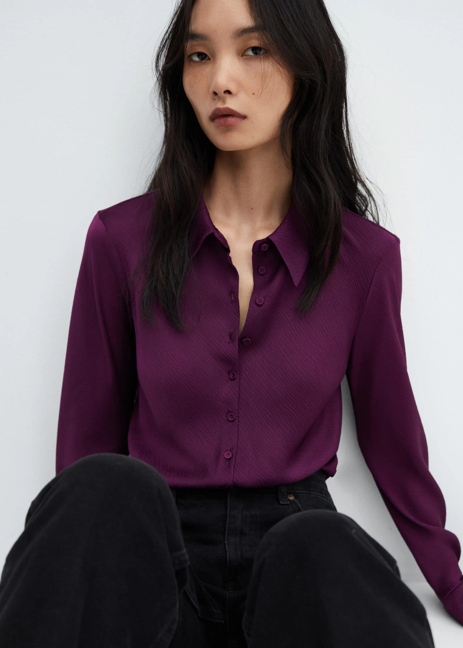 Chemise Texturée Satinée 5 Chemise Texturée Satinée – Image 5