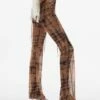 Pantalon Imprimé Semi-transparent