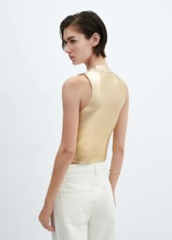 Top Métallisé Maille -New Trendy Shop 57029121 OR R