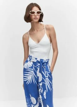 Pantalon Imprimé Tropical -New Trendy Shop 57030199 52 D1