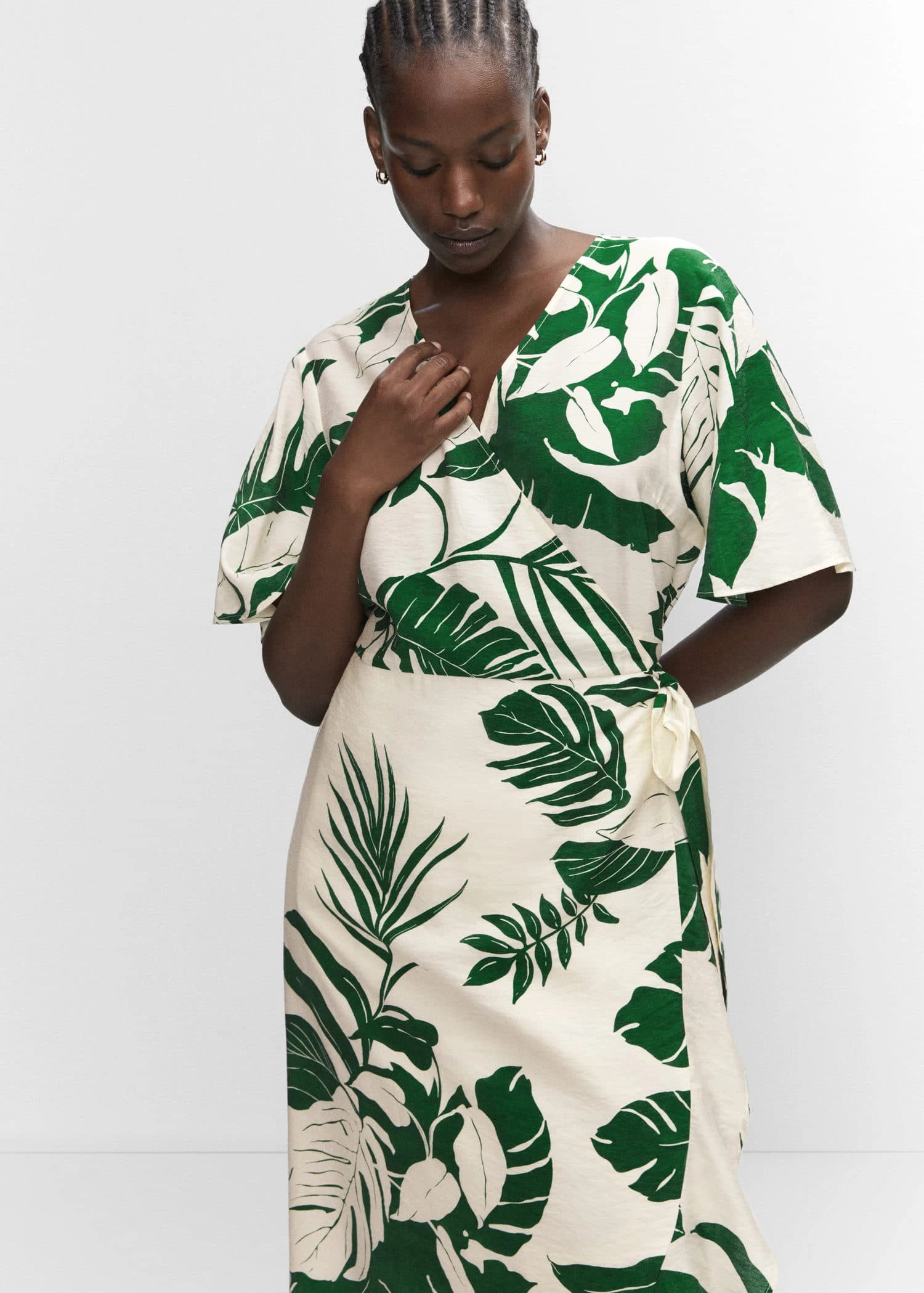 Robe Portefeuille Imprimée Volant 7 Robe Portefeuille Imprimée Volant – Image 7