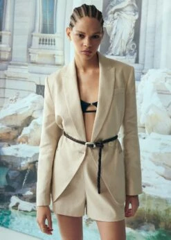 Short Taille Haute Lin -New Trendy Shop 57030259 06 D7