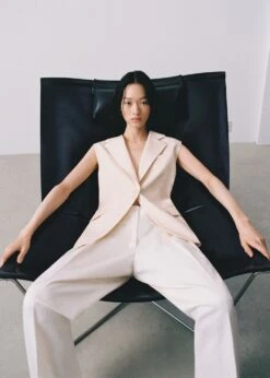 Gilet Long Poches -New Trendy Shop 57030452 05 D6