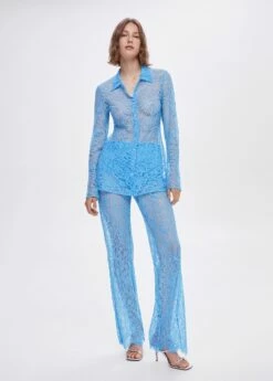 Pantalon Palazzo Guipure 8 Pantalon Palazzo Guipure -New Trendy Shop 57030494 52 99999999 01