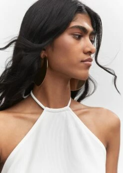 Robe Emmanchures Américaines Détail Métallique 12 Robe Emmanchures Américaines Détail Métallique -New Trendy Shop 57031151 01 D1