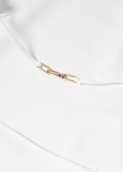 Robe Emmanchures Américaines Détail Métallique 16 Robe Emmanchures Américaines Détail Métallique -New Trendy Shop 57031151 01 D8