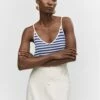 Top Maille à Rayures