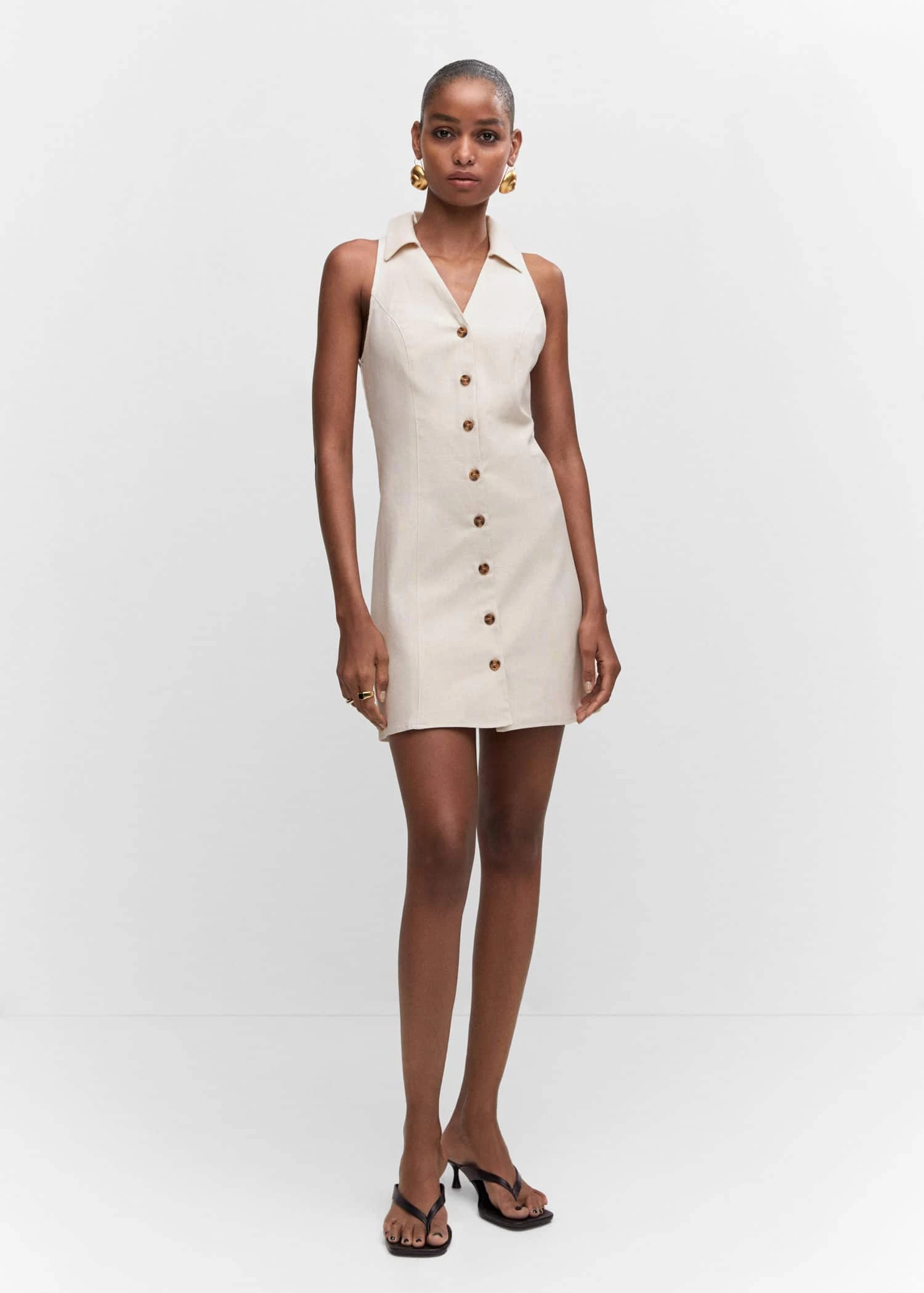 Robe Ramie Boutons 9 Robe Ramie Boutons – Image 9