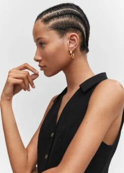 Robe Ramie Boutons 17 Robe Ramie Boutons -New Trendy Shop 57032885 99 D1