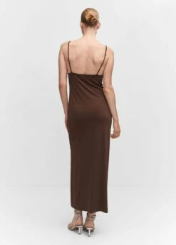 Robe Fendue Détails Froncés -New Trendy Shop 57032887 30 R