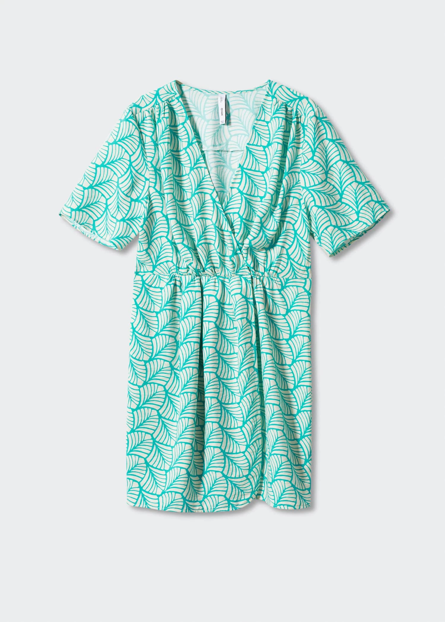 Robe Courte Cache-cœur Imprimée 13 Robe Courte Cache-cœur Imprimée – Image 13