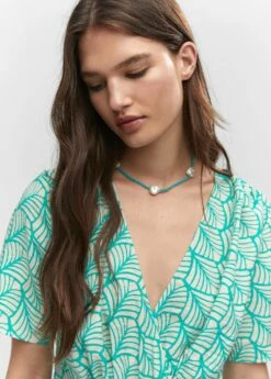 Robe Courte Cache-cœur Imprimée 22 Robe Courte Cache-cœur Imprimée -New Trendy Shop 57032890 46 D1