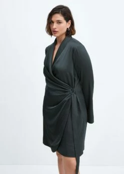 Robe Satinée Cache-cœur Boucle -New Trendy Shop 57033814 49 D5