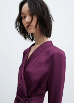 Robe Satinée Cache-cœur Boucle -New Trendy Shop 57033814 76 D1