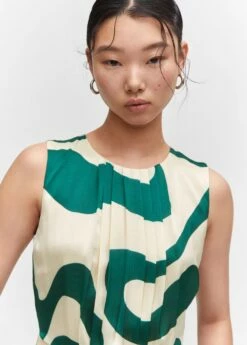 Robe Imprimée Détails Plissés -New Trendy Shop 57033815 43 D1