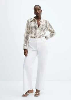 Chemise Lyocell En Imprimé Serpent -New Trendy Shop 57033820 02 D3