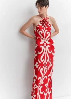 Robe Emmanchures Américaines Détail Fleur 13 Robe Emmanchures Américaines Détail Fleur -New Trendy Shop 57033822 70 D2