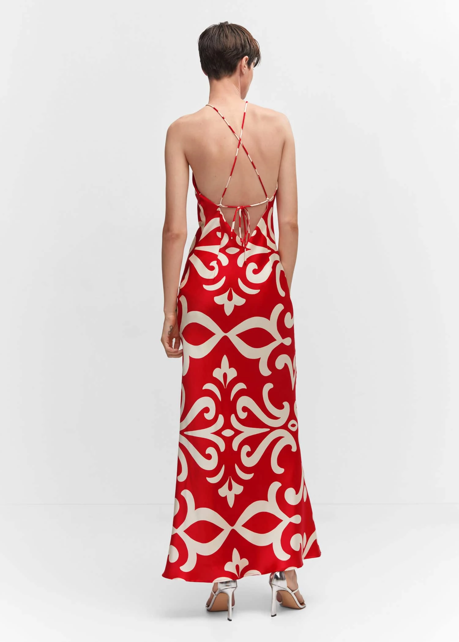 Robe Emmanchures Américaines Détail Fleur 3 Robe Emmanchures Américaines Détail Fleur – Image 3