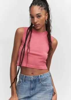 Crop Top Emmanchures Américaines -New Trendy Shop 57034006 85