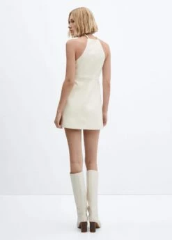 Robe Emmanchures Américaines Similicuir -New Trendy Shop 57034403 05 R