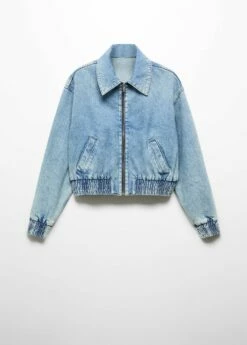 Veste Bomber En Jean 17 Veste Bomber En Jean -New Trendy Shop 57034432 DI B