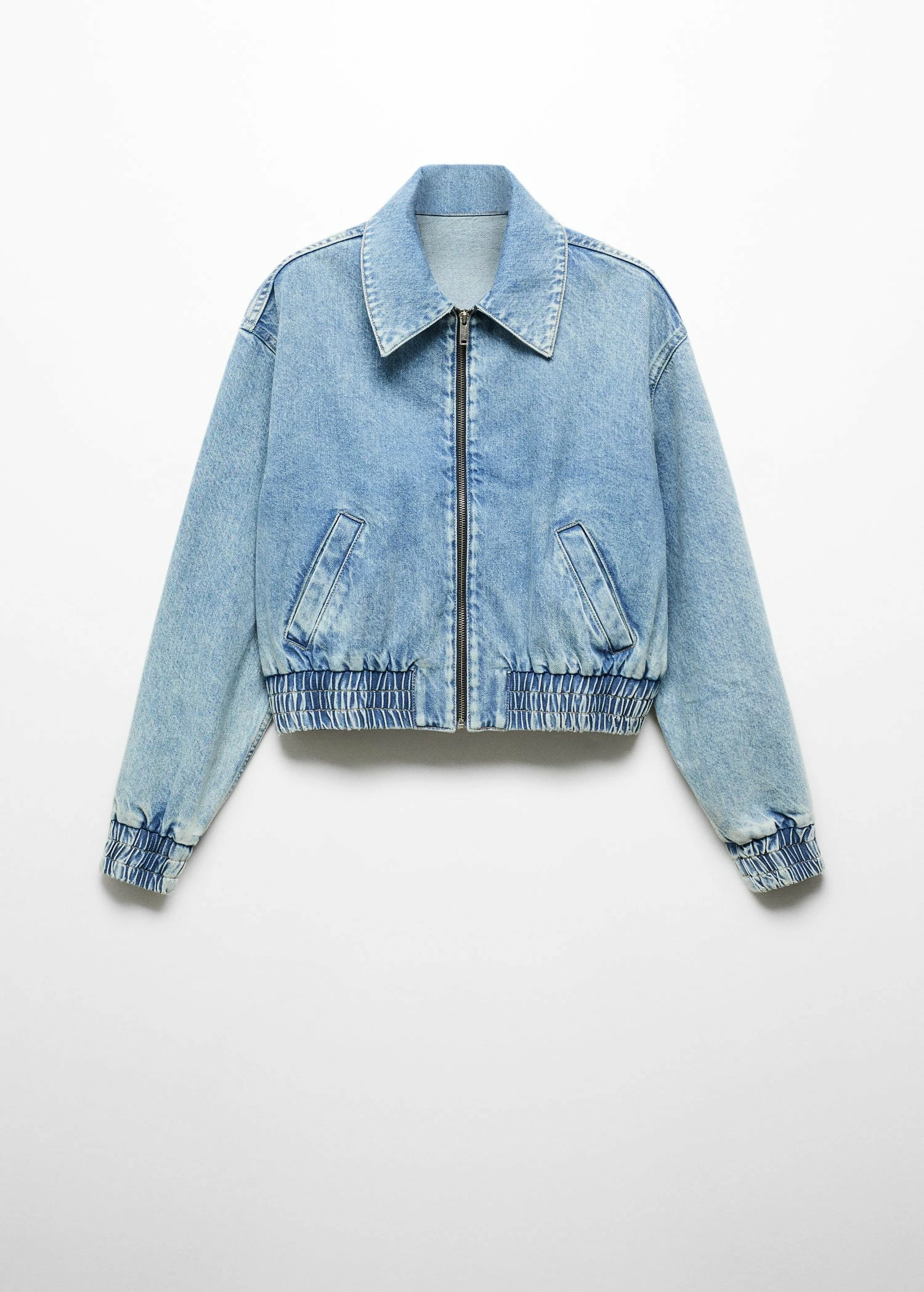 Veste Bomber En Jean 9 Veste Bomber En Jean – Image 9