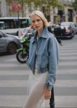 Veste Bomber En Jean 15 Veste Bomber En Jean -New Trendy Shop 57034432 DI D7