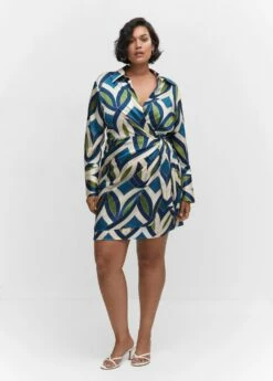 Robe Satinée Imprimée -New Trendy Shop 57034434 52 D3