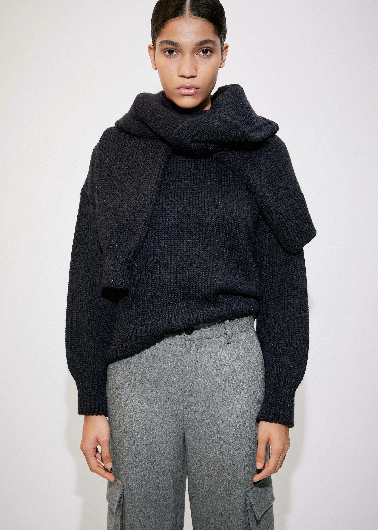 Pantalon Cargo En Laine 1 Pantalon Cargo En Laine