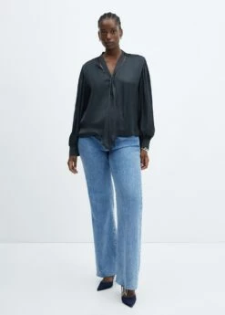 Blouse Satinée Nœud -New Trendy Shop 57035791 95 D3