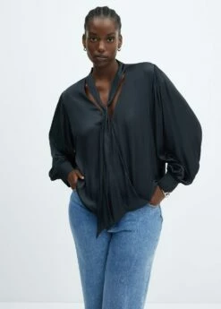 Blouse Satinée Nœud -New Trendy Shop 57035791 95 D5