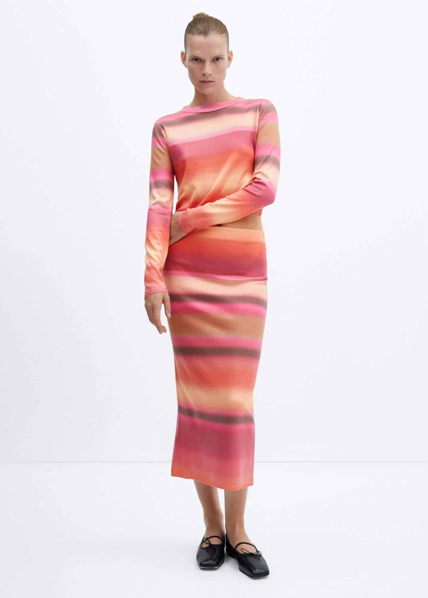 Jupe Maille Imprimée Dégradée 2 Jupe Maille Imprimée Dégradée – Image 2