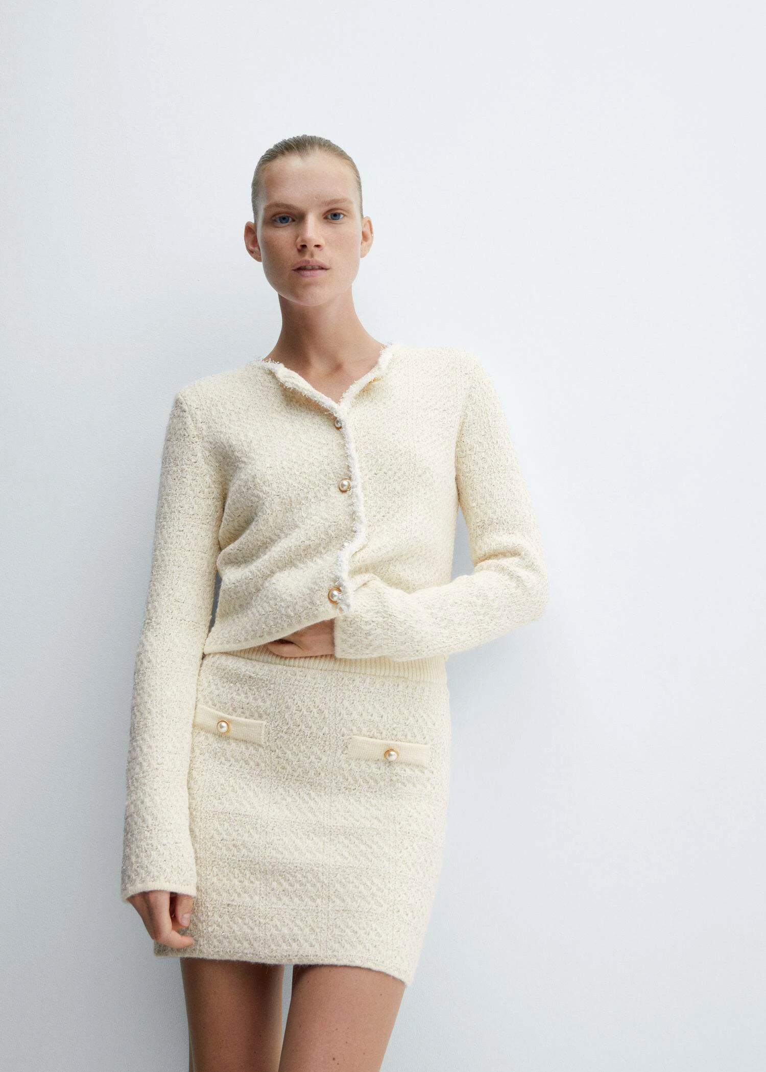 Jupe Maille Boutons Bijoux 5 Jupe Maille Boutons Bijoux – Image 5