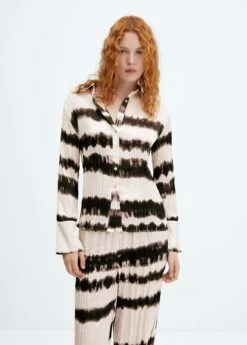 Chemise Plissée Tie And Dye