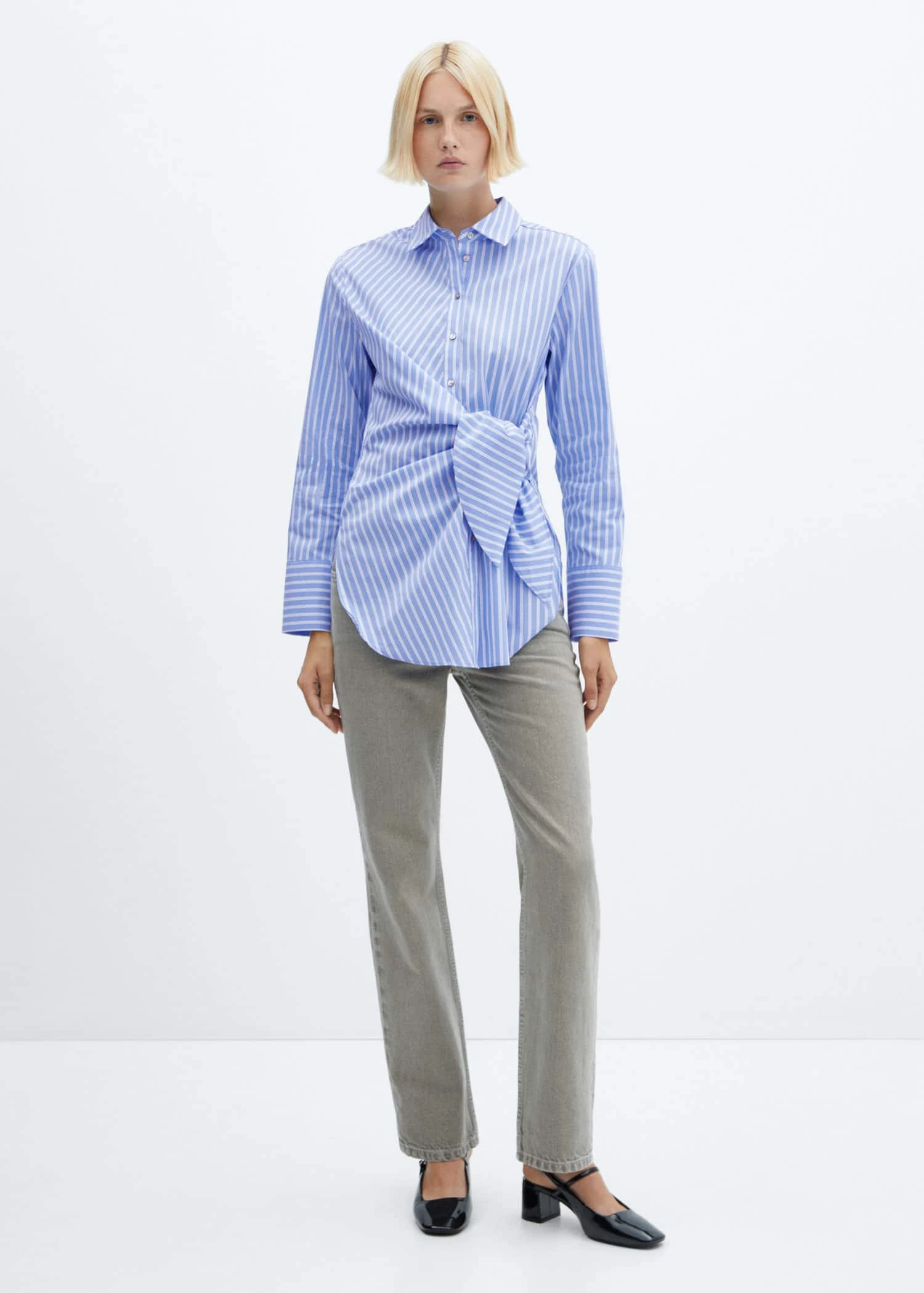 Chemise Rayures Nœud 2 Chemise Rayures Nœud – Image 2