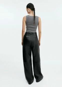 Pantalon Droit Cuir Taille Haute -New Trendy Shop 57035989 99 R