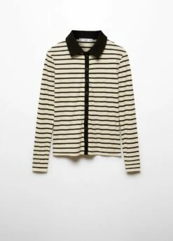 Chemise Rayures Maille Côtelée -New Trendy Shop 57035994 99 B