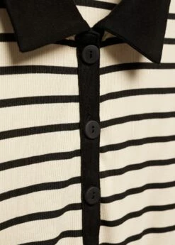 Chemise Rayures Maille Côtelée -New Trendy Shop 57035994 99 D8