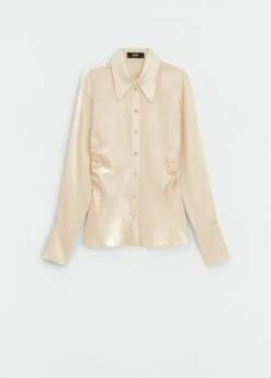 Chemise Soie Drapée Sur Le Côté 11 Chemise Soie Drapée Sur Le Côté -New Trendy Shop 57036022 05 B