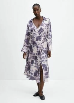 Robe Tie And Dye Satinée 17 Robe Tie And Dye Satinée -New Trendy Shop 57036028 68 D3