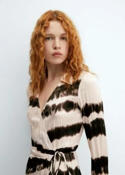 Robe Chemise Plissée Tie And Dye -New Trendy Shop 57036316 05 D1