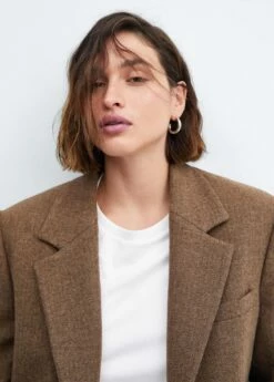 Veste De Costume à Chevrons En Laine 17 Veste De Costume à Chevrons En Laine -New Trendy Shop 57037723 30 D4