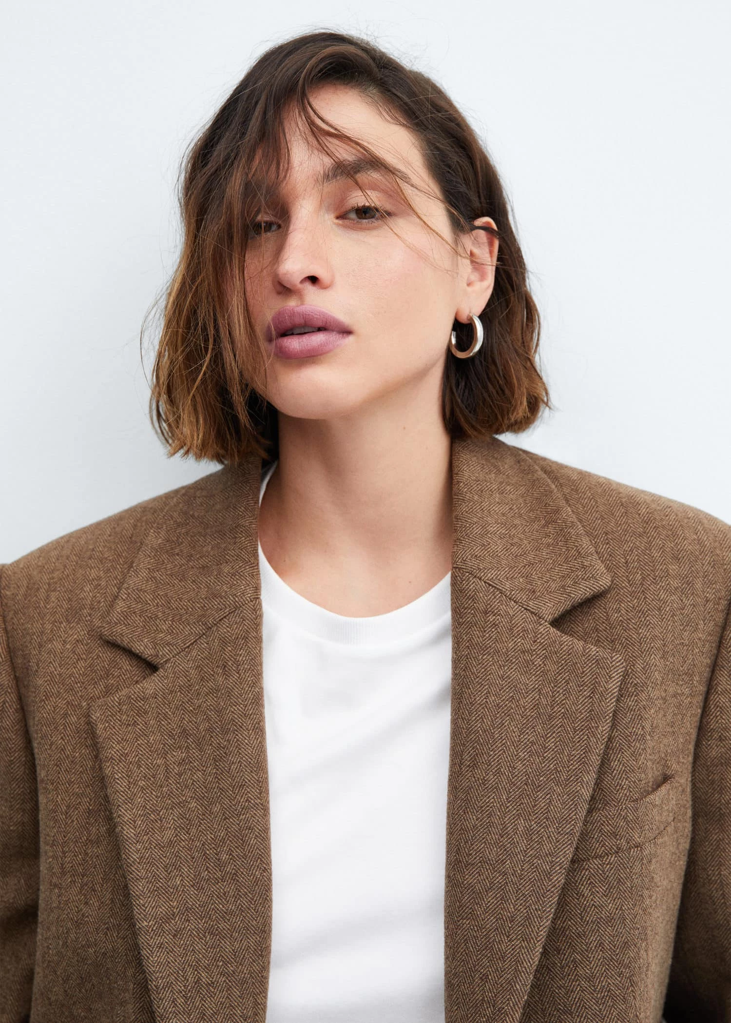 Veste De Costume à Chevrons En Laine 7 Veste De Costume à Chevrons En Laine – Image 7