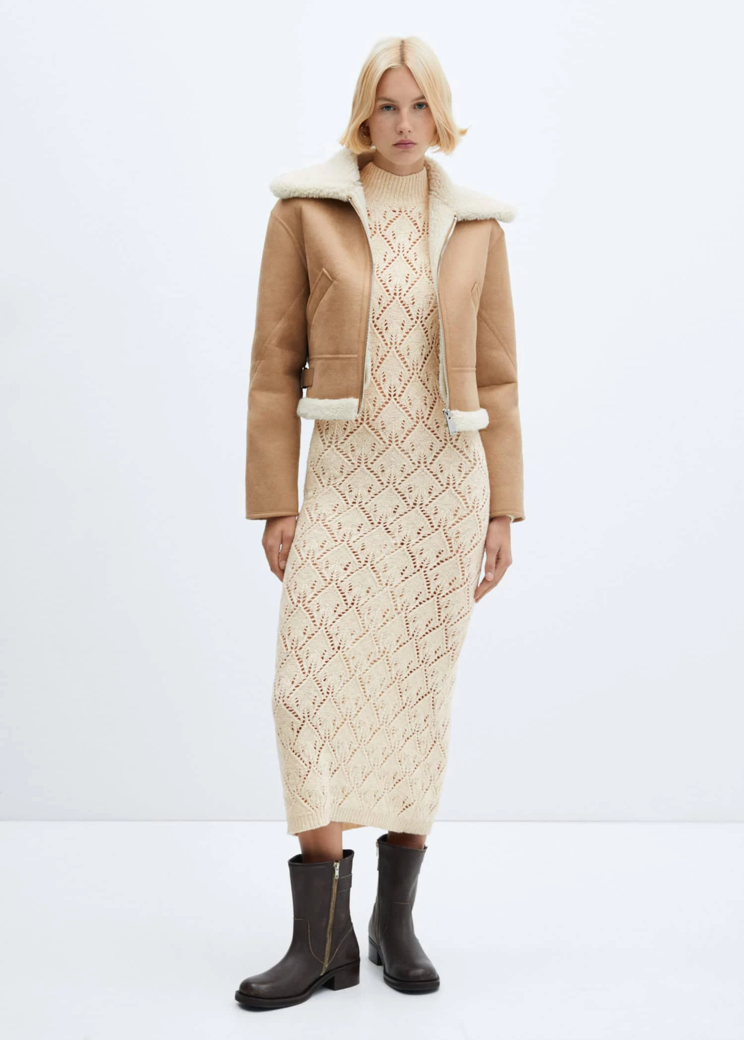 Robe Maille Détails Ajourés 2 Robe Maille Détails Ajourés – Image 2