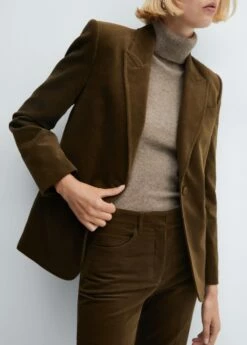 Veste Costume Velours Ras -New Trendy Shop 57037728 37 D6